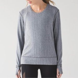 Lululemon Rush Hour long sleeve heather grey size 8